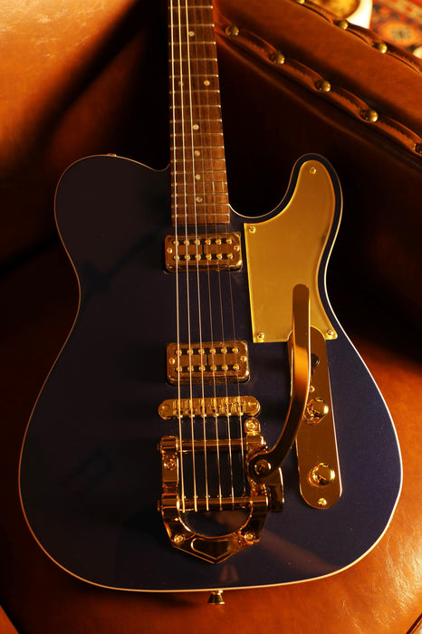 SQOE SETL1000 T-Style Electric Guitar In Blue With Tremolo - Fair Deal Music