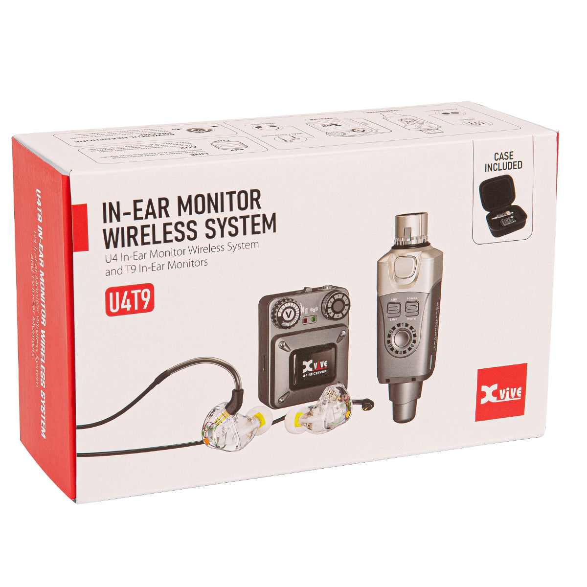Xvive In-Ear Monitor Wireless System with T9 In-Ear Monitors and Travel Case - Fair Deal Music