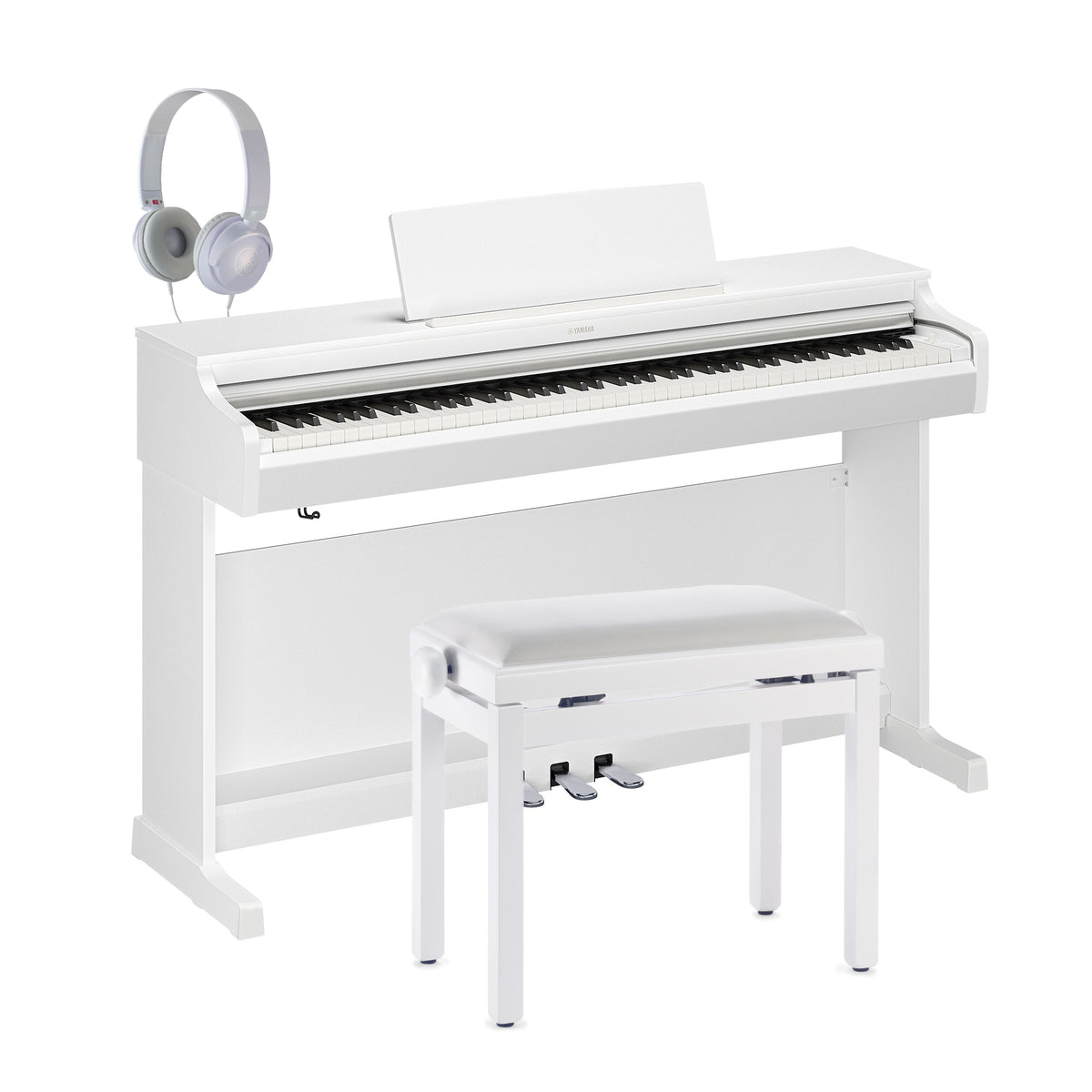 Yamaha YDP-166WH Arius Digital Piano White Bundle - Fair Deal Music
