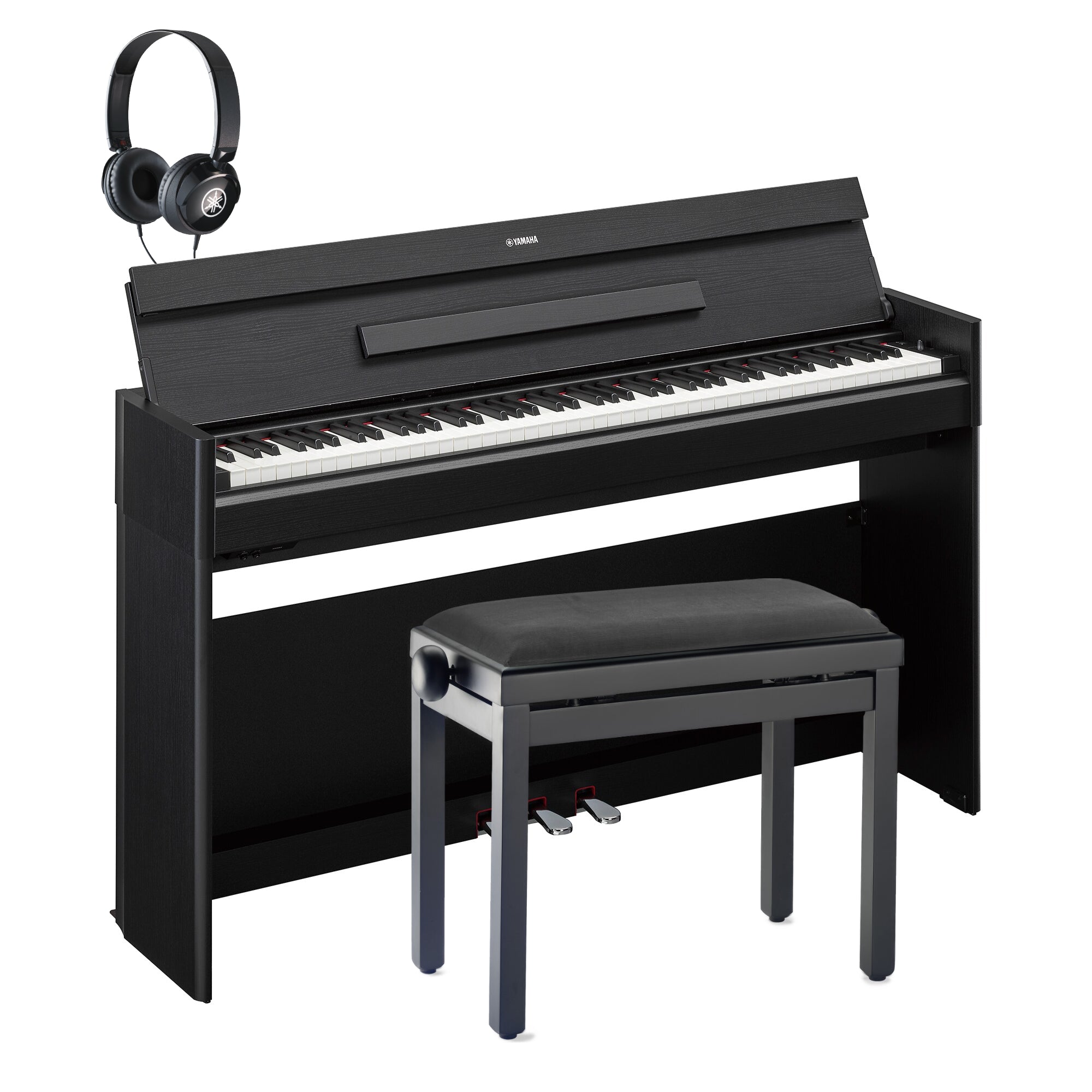 Yamaha YDP-S55B Arius Slim Digital Piano Black Walnut Bundle