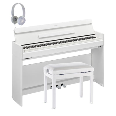 Yamaha YDP-S55WH Arius Slim Digital Piano White Bundle