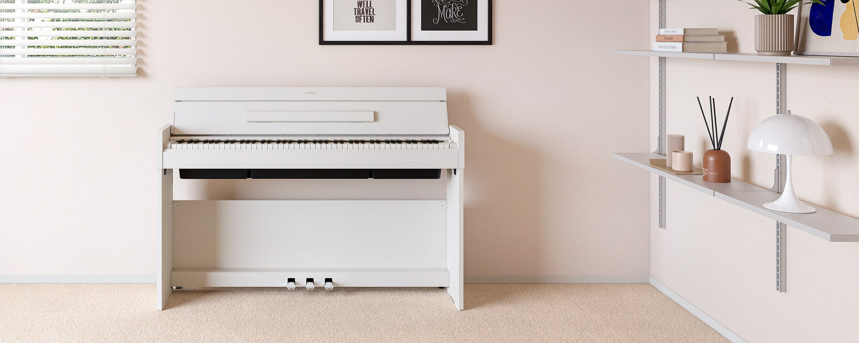 Yamaha YDP-S36WH Arius Slim Digital Piano White - Fair Deal Music