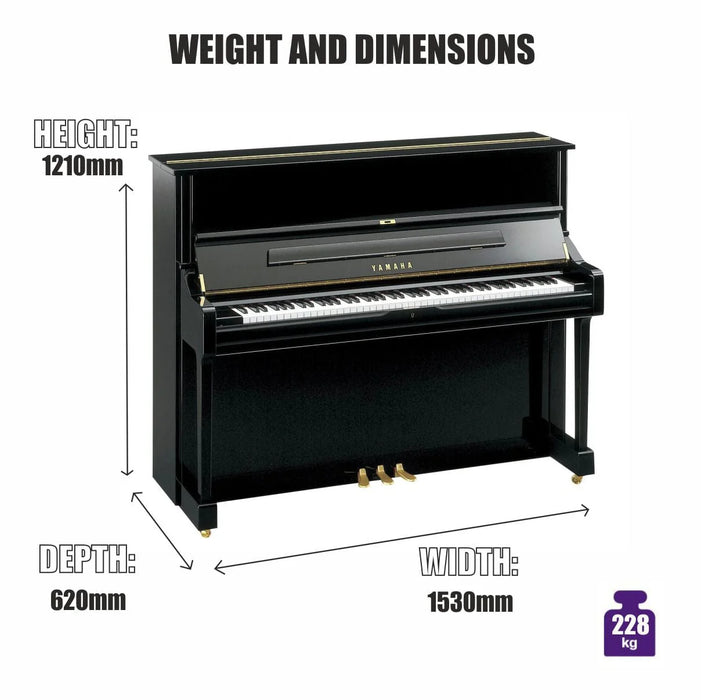 Yamaha U1 1975 Upright Piano Polished Ebony Serial No 2072807 (Used) - Fair Deal Music