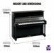 Yamaha U1 1975 Upright Piano Polished Ebony Serial No 2072807 (Used) - Fair Deal Music