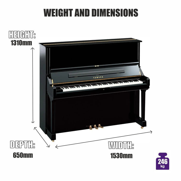 Yamaha U3 1980 Upright Piano Polished Ebony Serial No 2881051 (Used) - Fair Deal Music