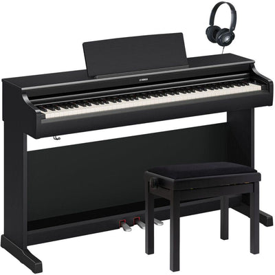Yamaha YDP-166B Arius Digital Piano Black Walnut Bundle - Fair Deal Music