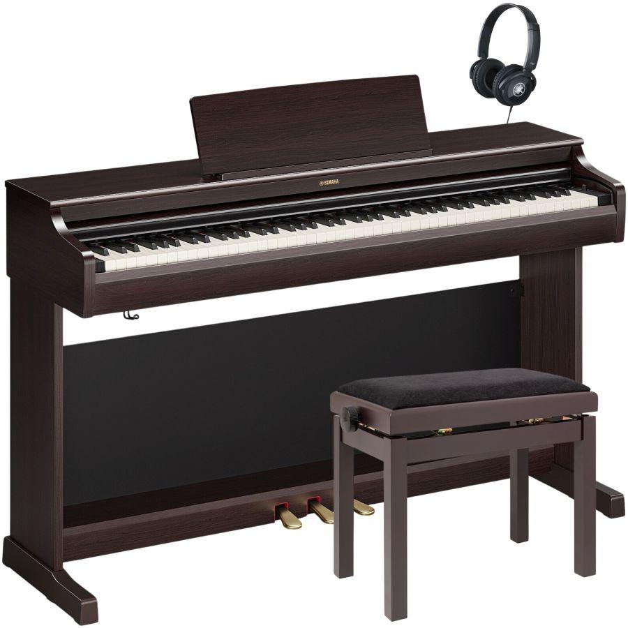 Yamaha YDP-166R Arius Digital Piano Dark Rosewood Bundle - Fair Deal Music