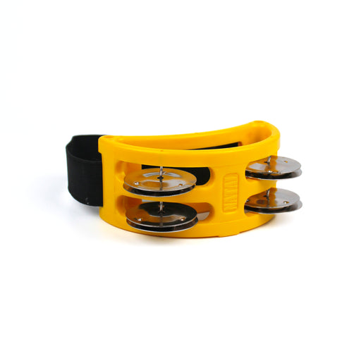 Natal Foot Tambourine, Yellow - Fair Deal Music