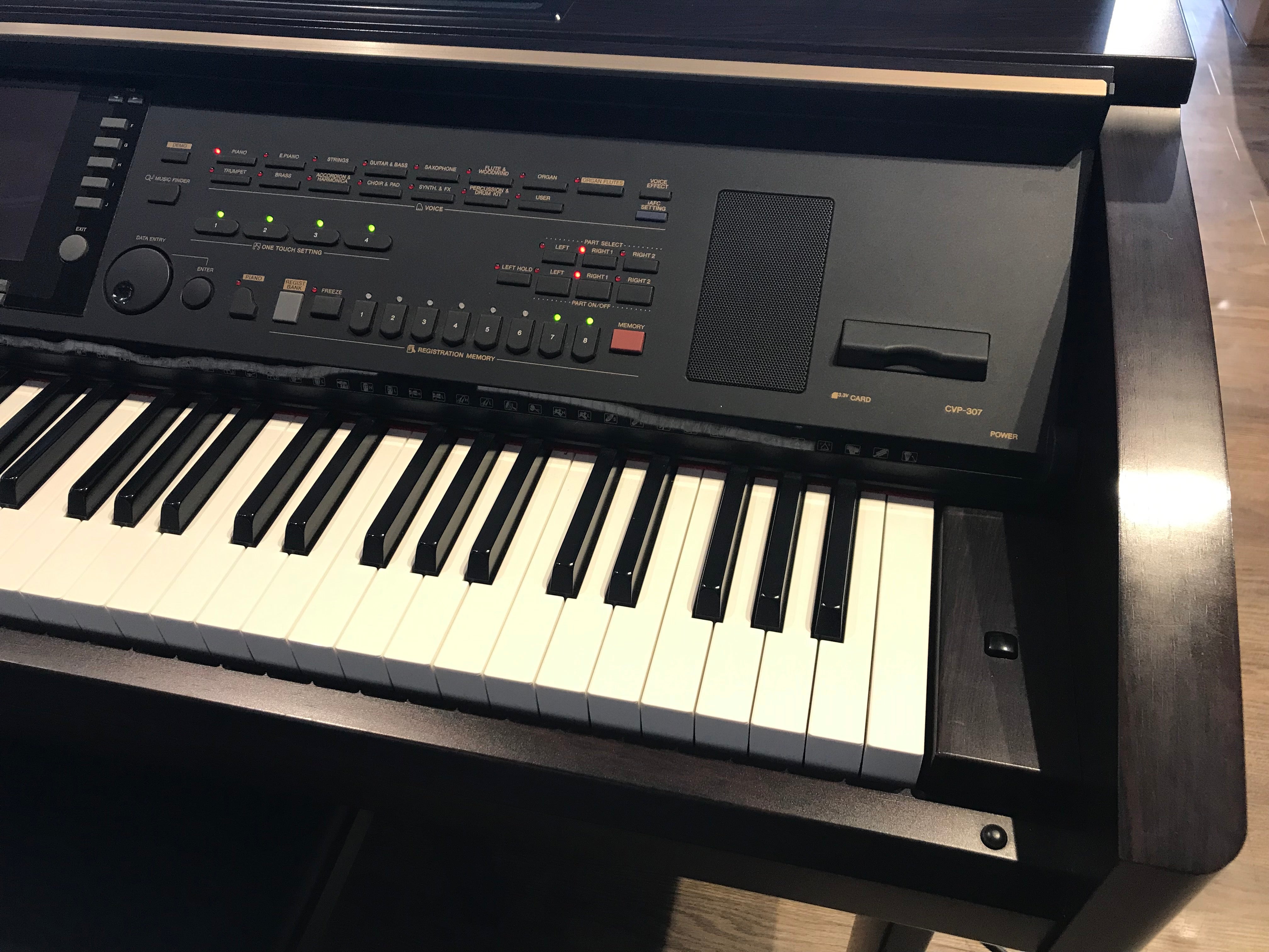 Yamaha CVP-307 Clavinova Digital Piano Rosewood with Matching Bench (Used) - Fair Deal Music