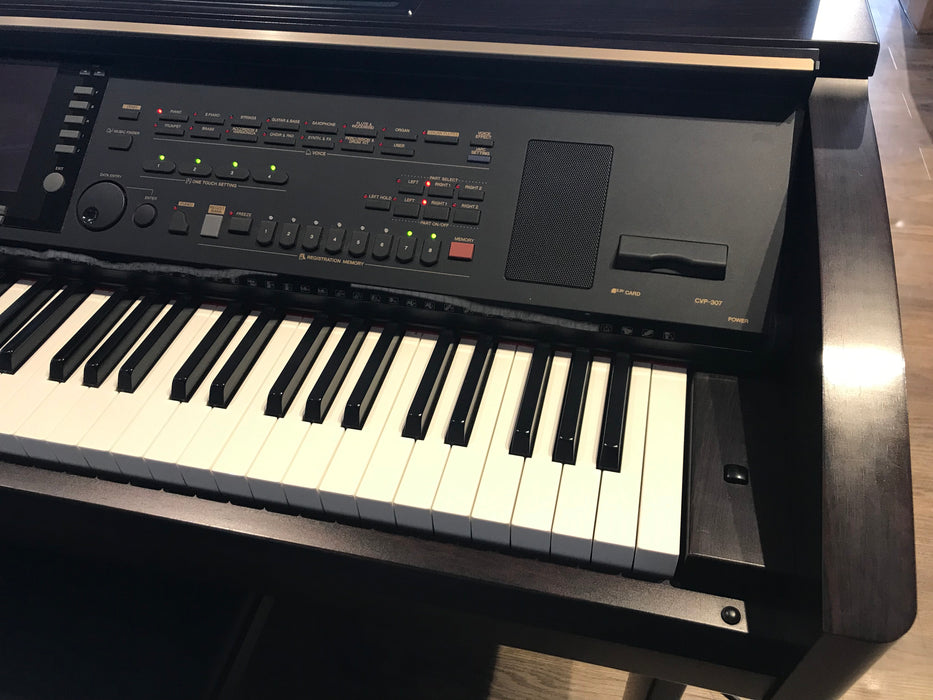 Yamaha CVP-307 Clavinova Digital Piano Rosewood with Matching Bench (Used) - Fair Deal Music