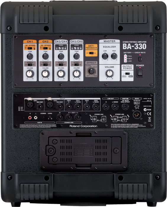 Roland BA-330 Portable Stereo PA System (Mains or Battery Powered) - Fair Deal Music