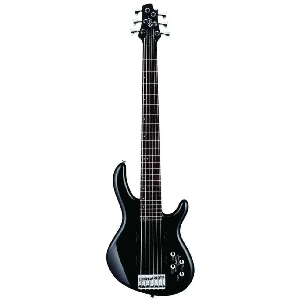 Cort Action Bass VI Plus in Black Electric Bass Guitar - Fair Deal Music