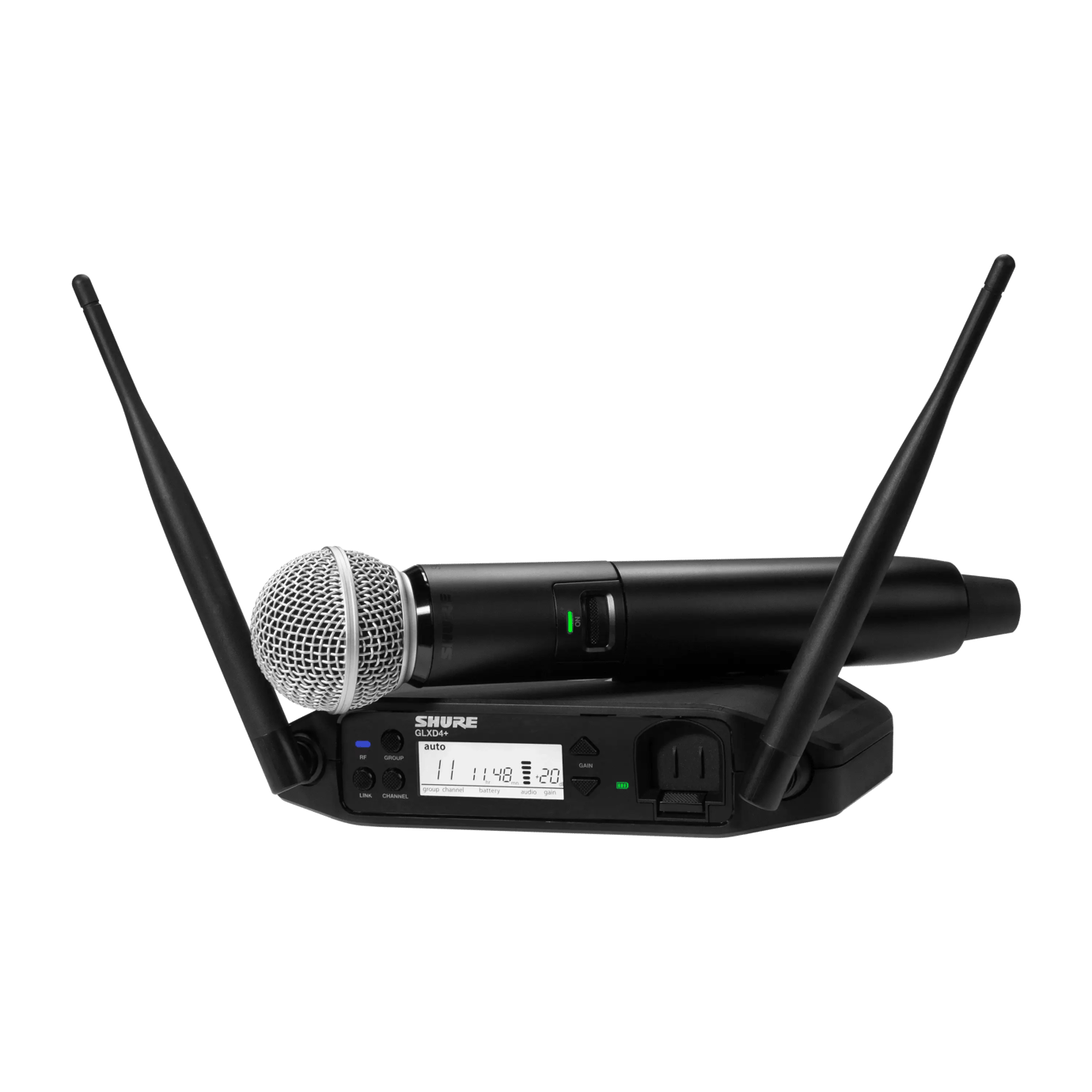 Shure GLXD24+/SM58 Digital Wireless Handheld System with SM58® Vocal Microphone - Fair Deal Music