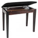 Woodhouse MS100 Piano Bench with Storage in Dark Rosewood - Fair Deal Music