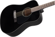 Fender CD-60 Dreadnought With Case, Black, Open Box - Fair Deal Music