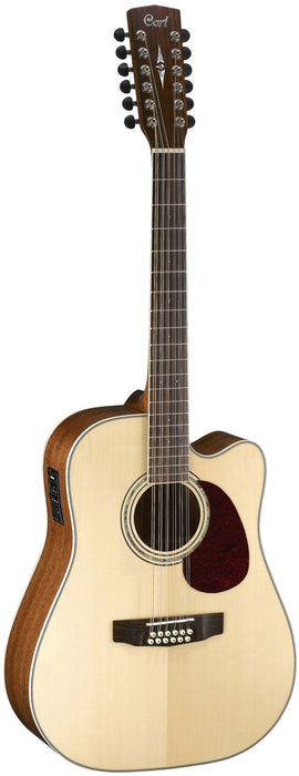 Cort MR710F 12-String Natural Satin Acoustic Guitar, Ex Display - Fair Deal Music