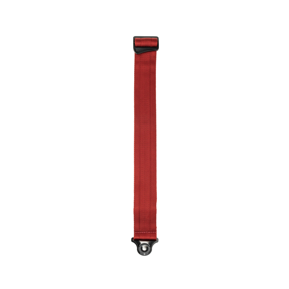 D'Addario Auto Lock Guitar Strap, Blood Red - Fair Deal Music