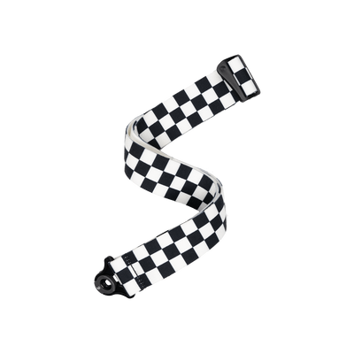 D'Addario Auto Lock Guitar Strap, Skater Checkerboard - Fair Deal Music