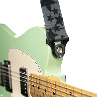 D'Addario Auto Lock Guitar Strap, Skater Stars - Fair Deal Music
