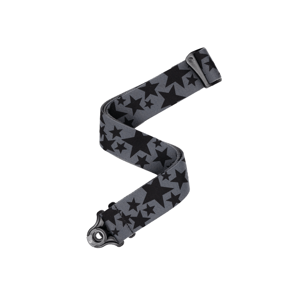 D'Addario Auto Lock Guitar Strap, Skater Stars - Fair Deal Music