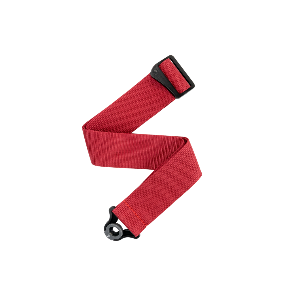 D'Addario Auto Lock Polypro Guitar Strap, Red - Fair Deal Music
