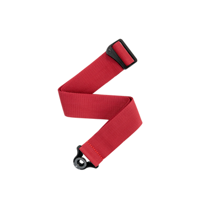 D'Addario Auto Lock Polypro Guitar Strap, Red - Fair Deal Music