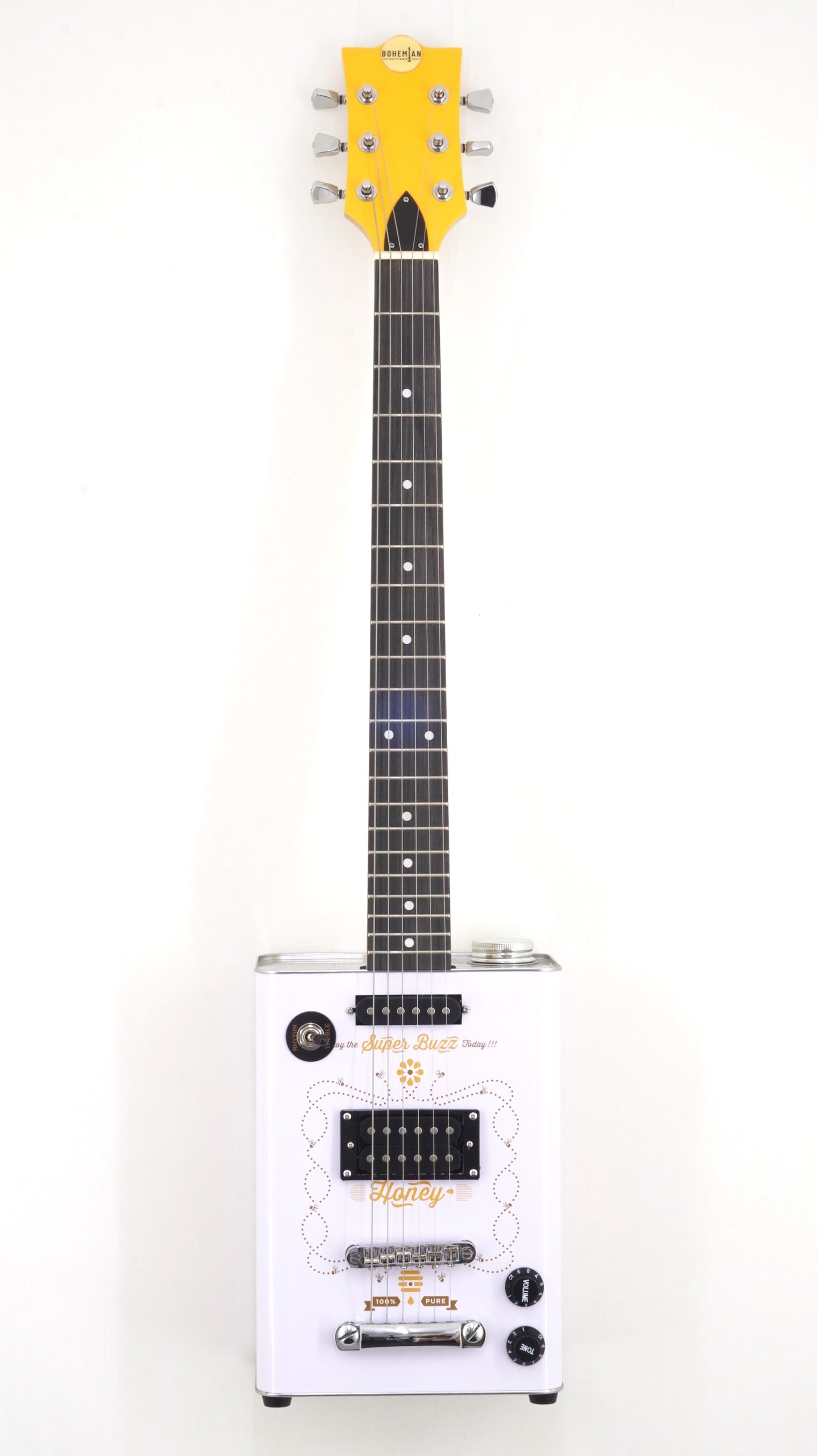 Bohemian BG25HO Oil Can Electric Guitar in Honey - Fair Deal Music