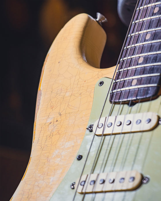 1962 Fender Stratocaster in Olympic White, (Used, Comm) - Fair Deal Music