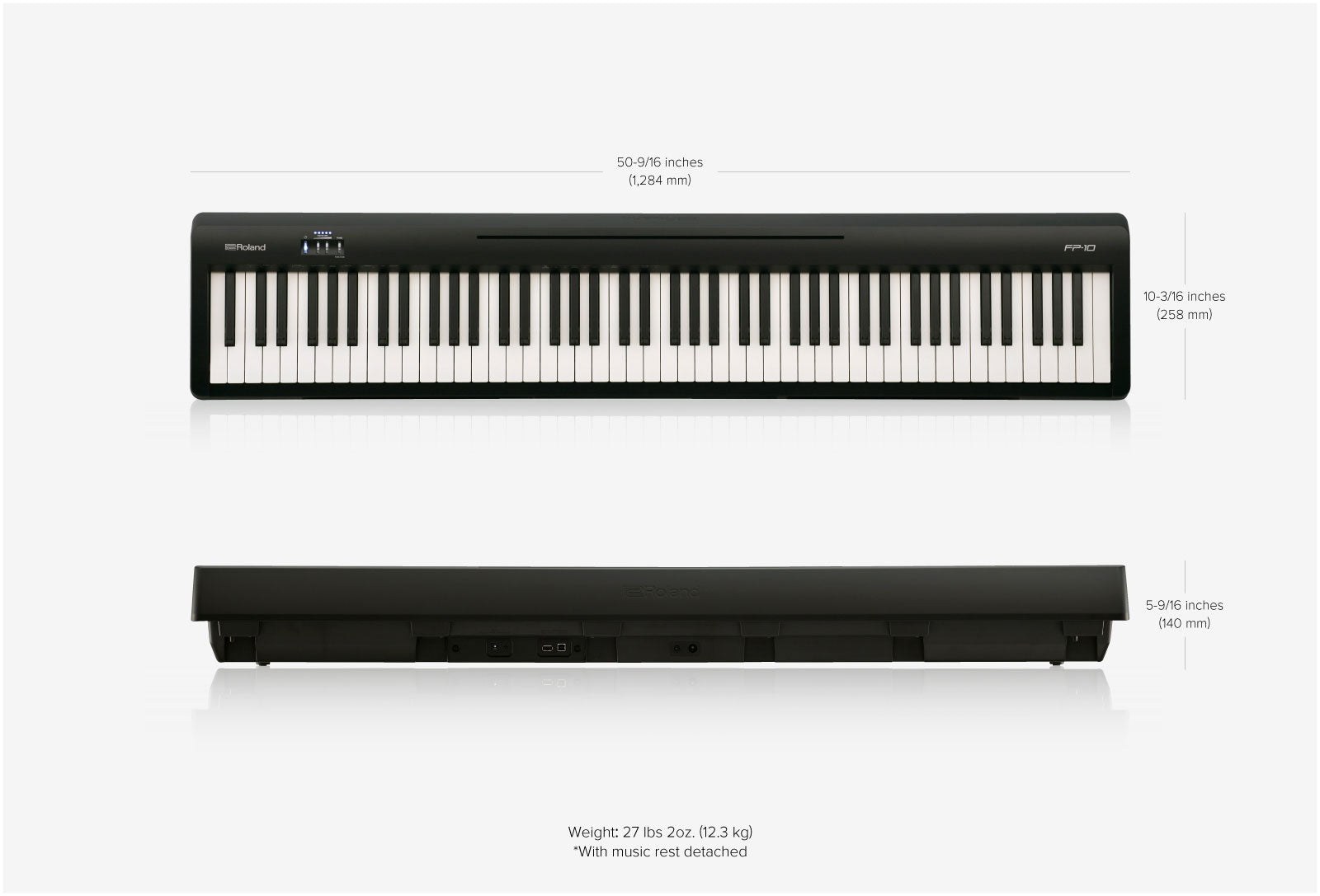 Roland FP-10-BK Portable Digital Piano Bundle - Fair Deal Music