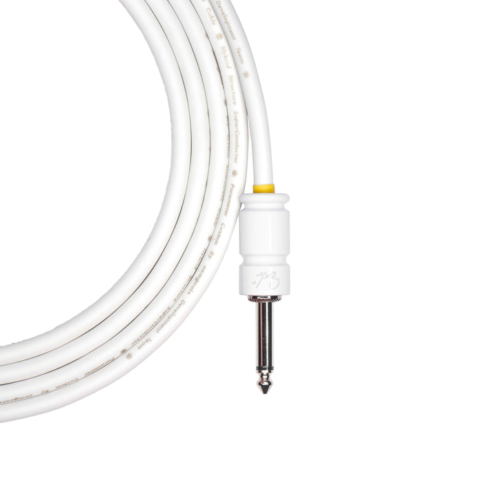Samgool Graffiti Instrument Cable, 3m (10ft.), Straight to Straight, White - Fair Deal Music