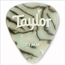 Taylor TaylorWare Celluloid 351 Guitar Pick - Abalone - 0.71mm - 12-Pack - Fair Deal Music