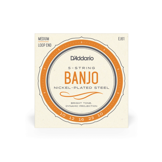 D'addario Banjo 10-23 Medium, 5-String, Nickel - Fair Deal Music