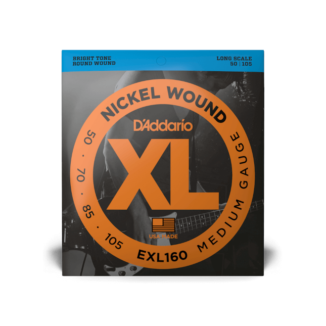 D'Addario, EXL160, 50-105 Medium, Long Scale, XL Nickel Bass Strings - Fair Deal Music