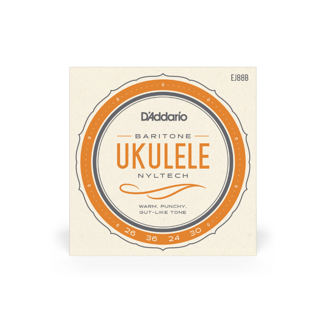 D'Addario EJ88B Baritone, Nyltech Ukelele Strings - Fair Deal Music