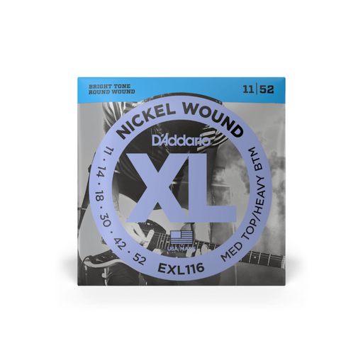 D'addario EXL116 11-52 Medium Top/Heavy Bottom, XL Nickel Electric Guitar Strings - Fair Deal Music