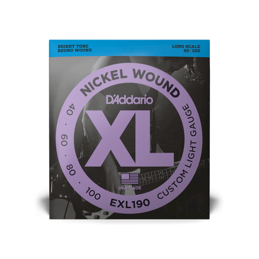 D'Addario 40-100 Custom Light, Long Scale, XL Nickel Bass Strings - Fair Deal Music