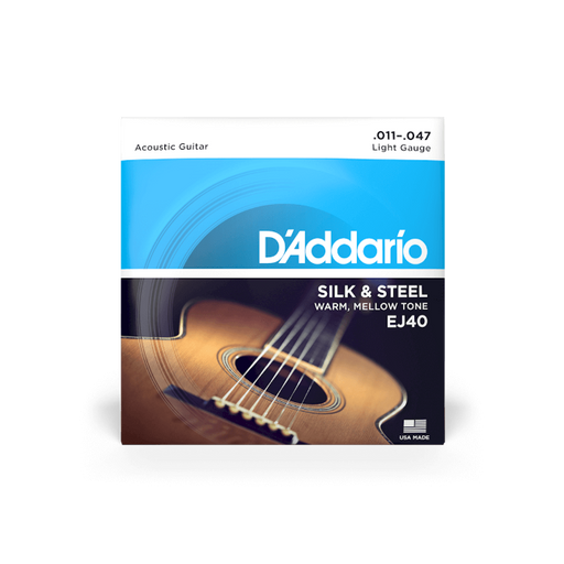 D'Addario 11-47 Light, Silk & Steel Acoustic Guitar Strings - Fair Deal Music