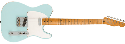 Fender Limited Edition Vintera Road Worn '50S Telecaster, Maple Fingerboard, Sonic Blue, Electric Guitar - Fair Deal Music