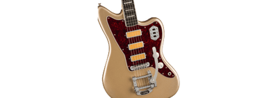 Fender Gold Foil Jazz Master, Shoreline Gold, Electric Guitar - Fair Deal Music