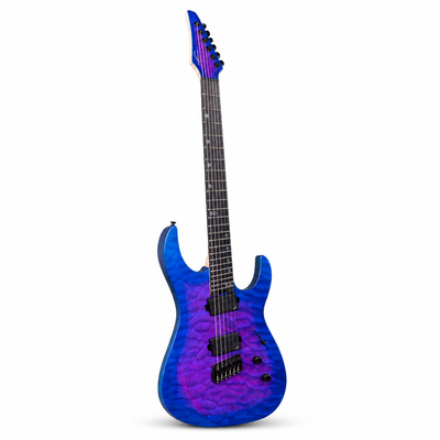 Legator N6FSS Ninja Super Shred 6 String Multiscale Electric Guitar Hyper Nova Blue - Fair Deal Music