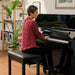 Yamaha B3 TC3 TransAcoustic™ Upright Piano in Polished Ebony with Chrome Fittings - Fair Deal Music
