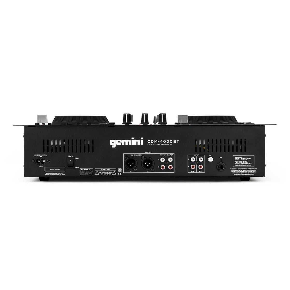 Gemini CDM-4000BT Dual CD Mixer Combo with Bluetooth - Fair Deal Music