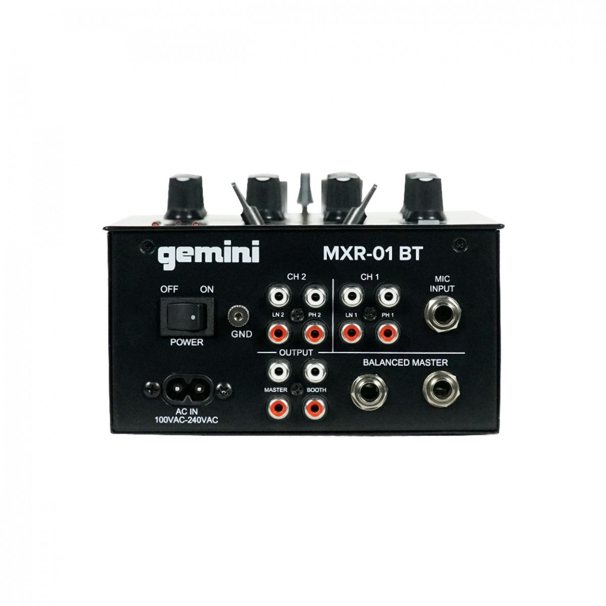 Gemini MXR-01BT 2 Channel DJ Mixer with Bluetooth - Fair Deal Music