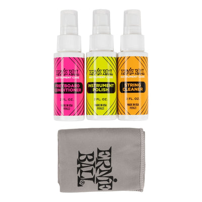 Ernie Ball Instrument Care 3-Pack with Microfibre Cloth - Fair Deal Music