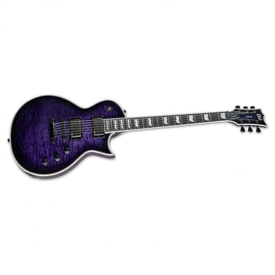 ESP LTD EC-1000 QM, See Thru Purple Sunburst - Fair Deal Music