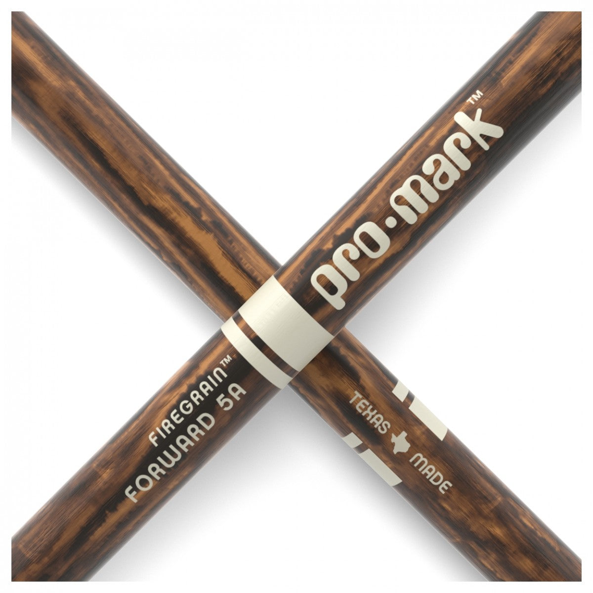 ProMark Classic Forward 5A FireGrain Hickory Drumsticks, Oval Wood Tip - Fair Deal Music