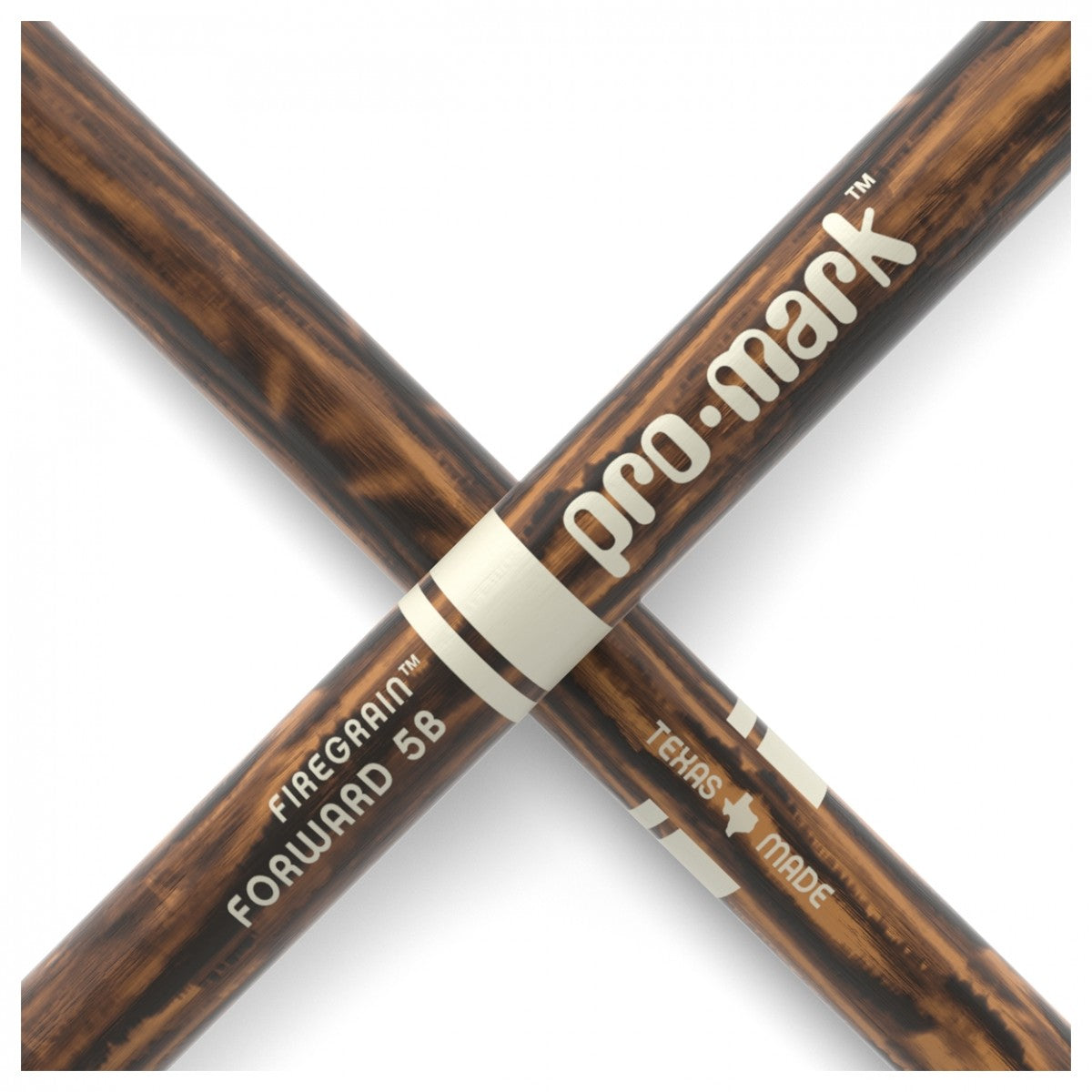 ProMark Classic Forward 5B FireGrain Hickory Drumsticks, Oval Wood Tip - Fair Deal Music