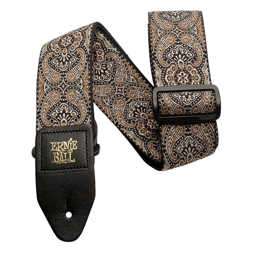 Ernie Ball P04163 Paisley Jacquard Strap, Gold & Black - Fair Deal Music
