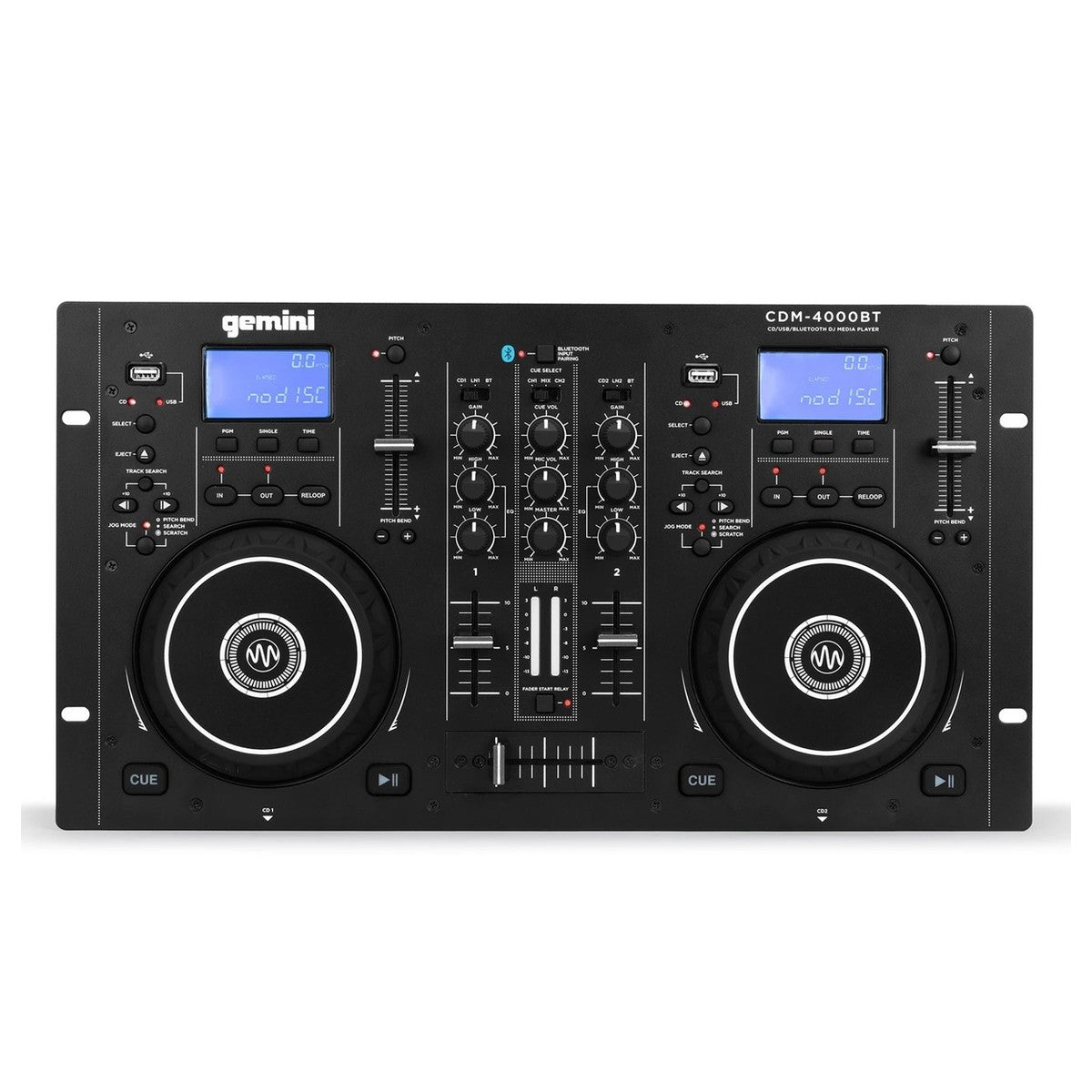 Gemini CDM-4000BT Dual CD Mixer Combo with Bluetooth - Fair Deal Music