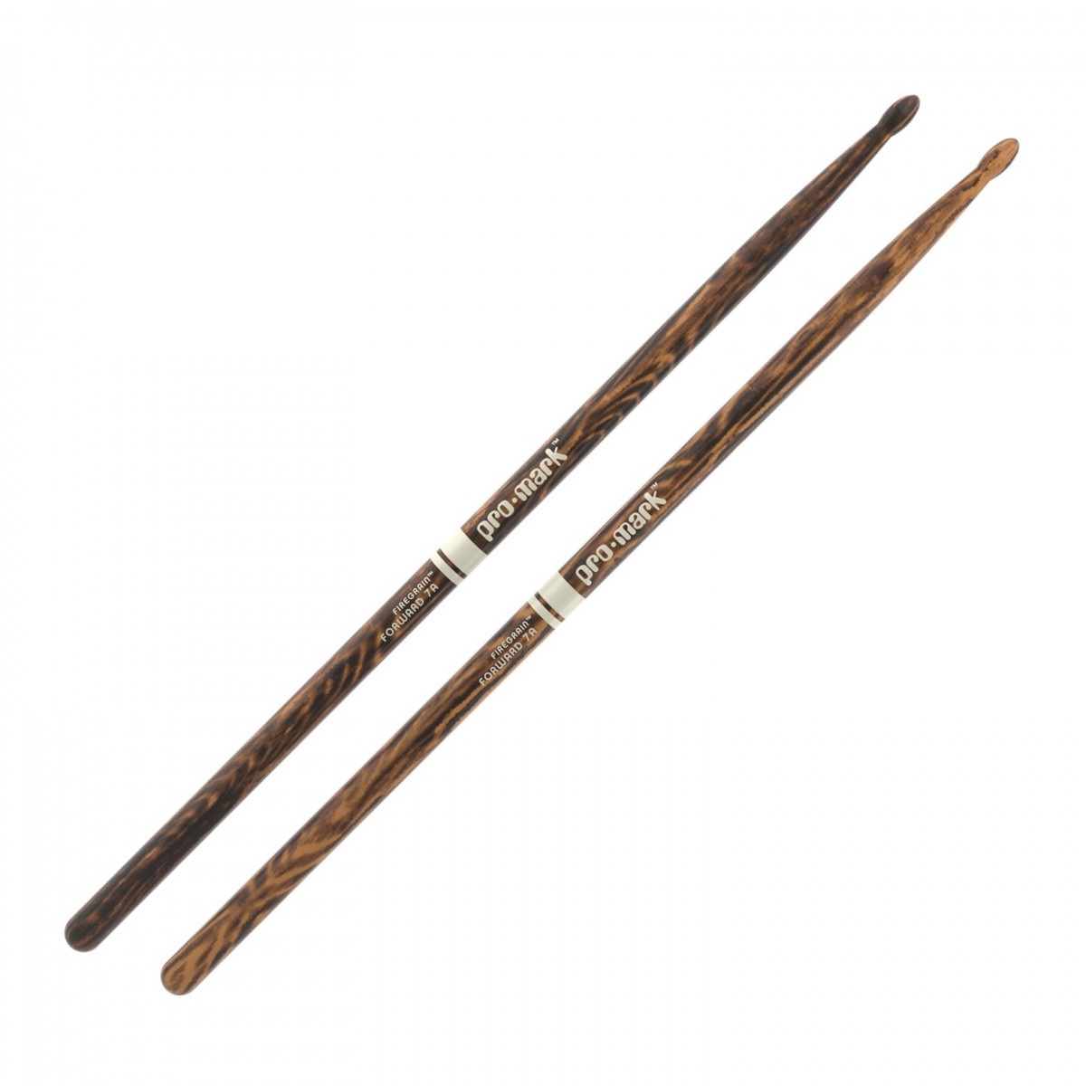 ProMark Classic Forward 7A FireGrain Hickory Drumsticks, Oval Wood Tip - Fair Deal Music